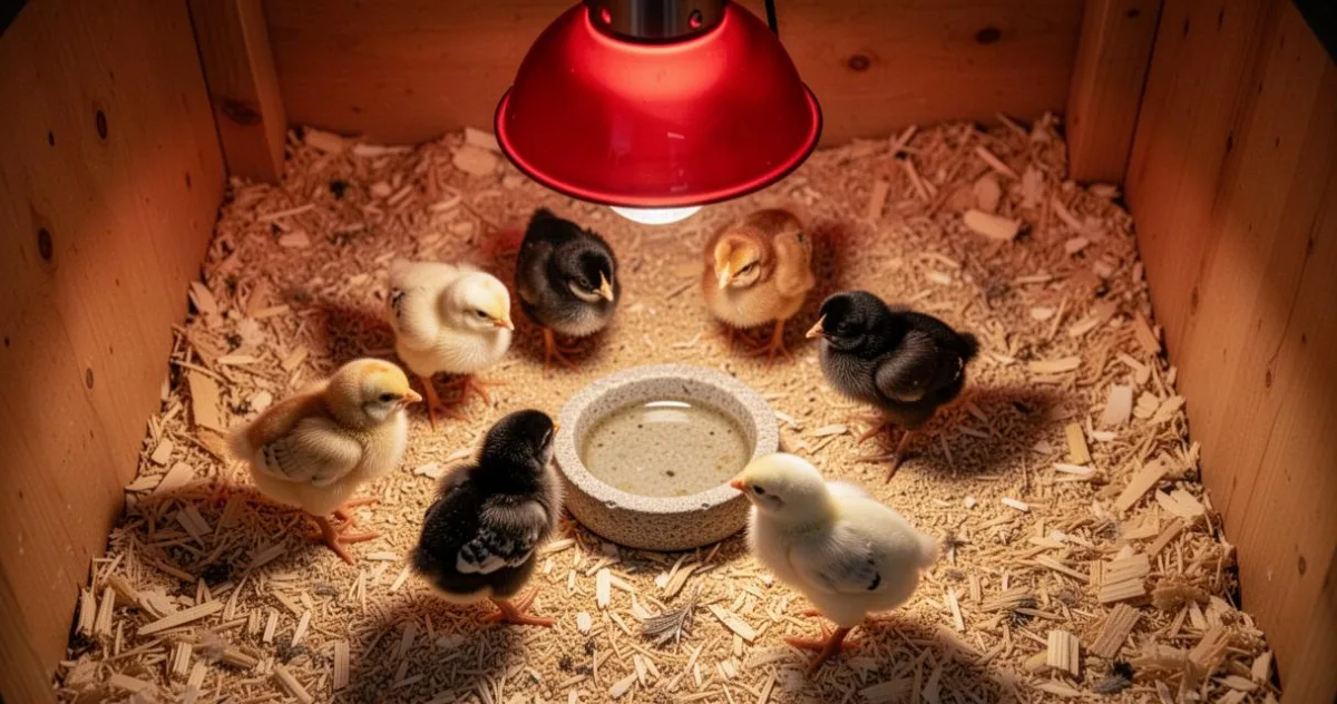 Installation et soins : comment élever des poussins avec une lampe chauffante à la maison – image 4