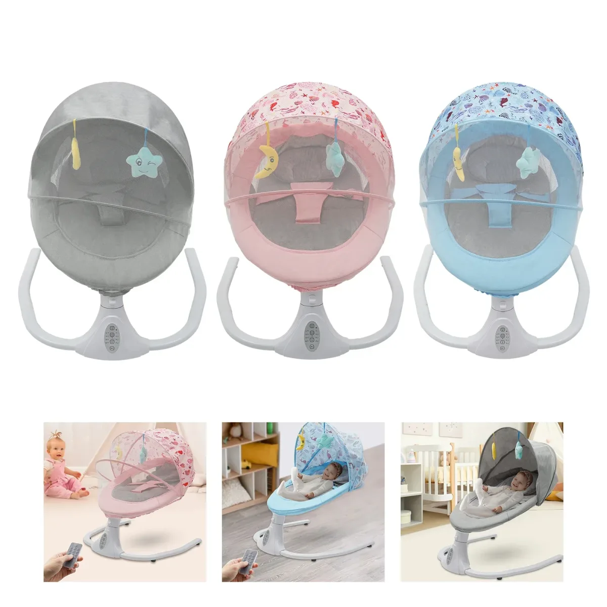 Balançoire électrique bébé avec télécommande