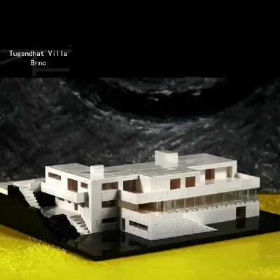 Blocs de construction villa, briques ABS