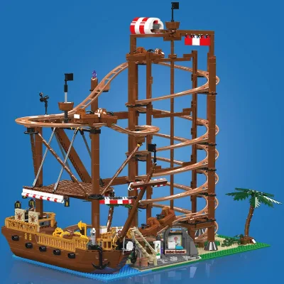 Montagnes russes en blocs et bateau pirate – image 2