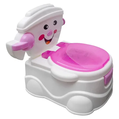Pot d'apprentissage rose en plastique