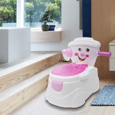 Pot d'apprentissage rose en plastique – image 3