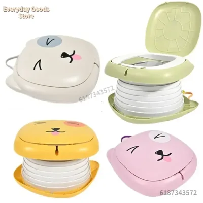 Pot de toilette pliable de voyage en plastique