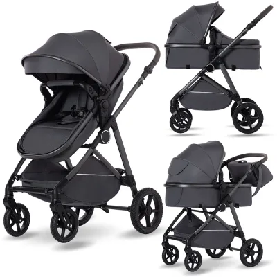 Poussette landau 2-en-1 pliante réversible