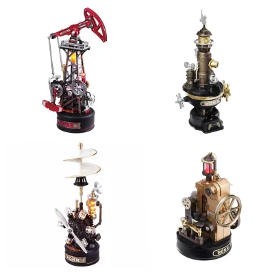 Puzzle 3D hélicoptère mécanique steampunk