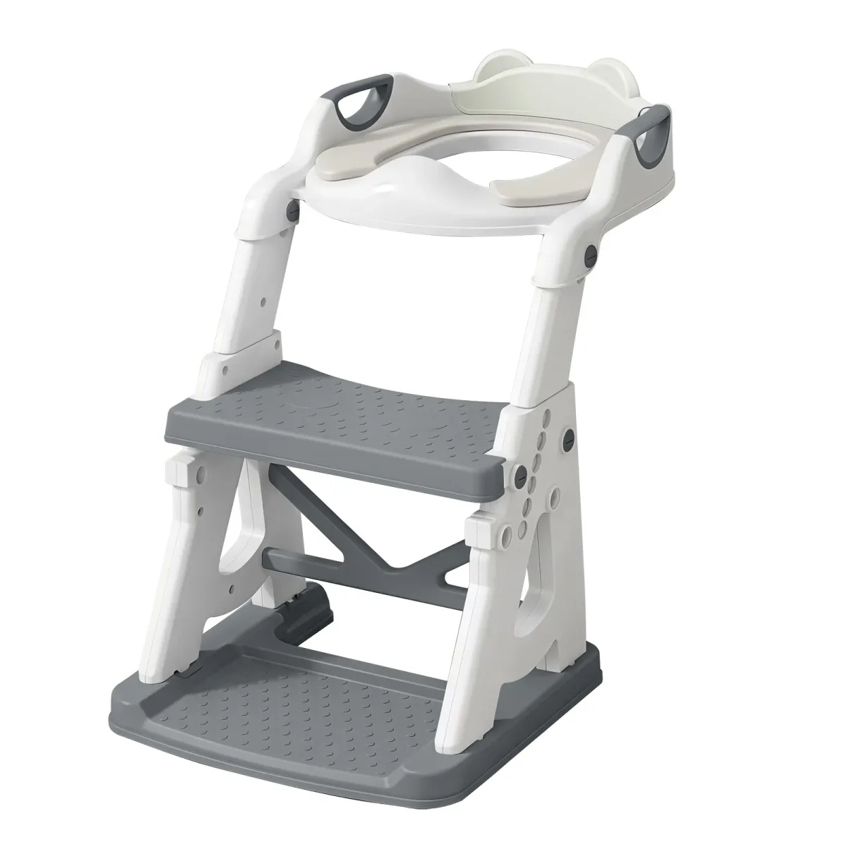 Réducteur de toilettes avec marchepied pliable