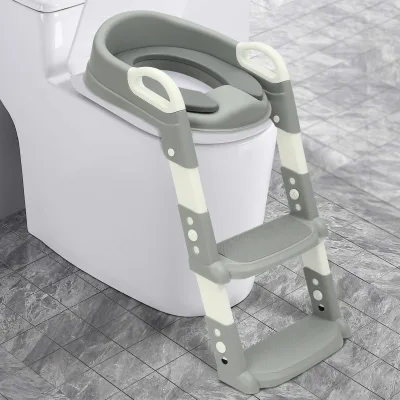 Réducteur de toilettes avec marches pliable