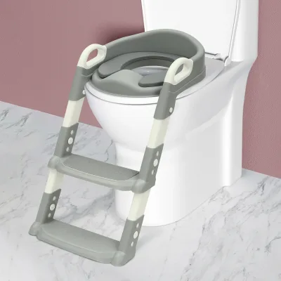 Réducteur de toilettes avec marches pliable – image 2