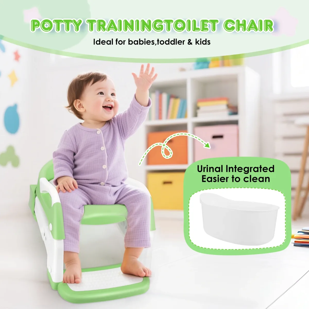 Réducteur de toilettes enfant avec marches 3 en 1