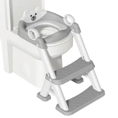 Réducteur de toilettes pliable avec marches