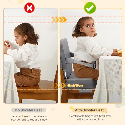 Rehausseur de chaise enfant avec dossier, 10 cm – image 3
